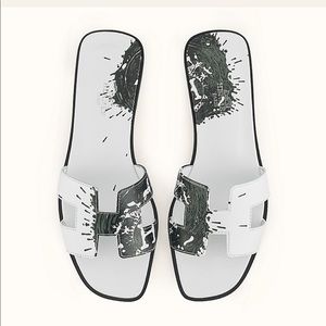 BNIB RARE Hermès Oran Splatter Paint